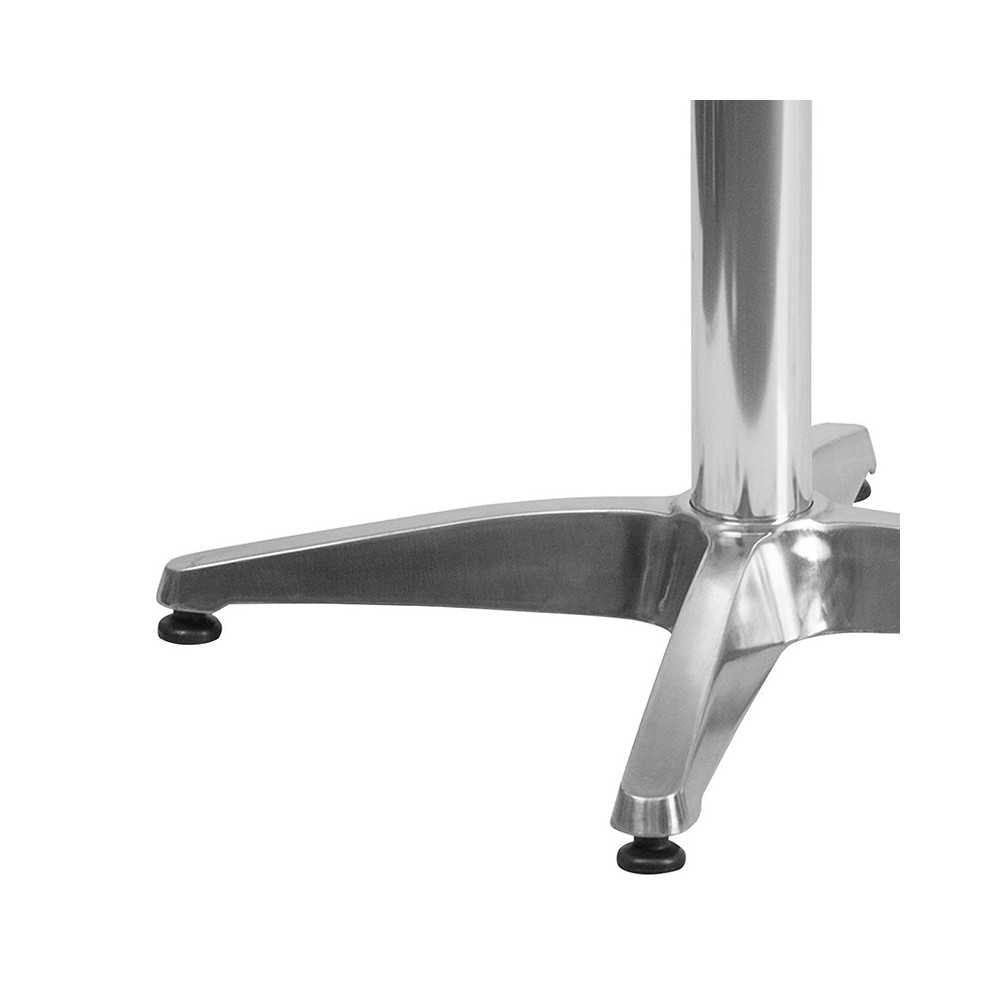 31.5'' Round Aluminum Indoor-Outdoor Table with Base