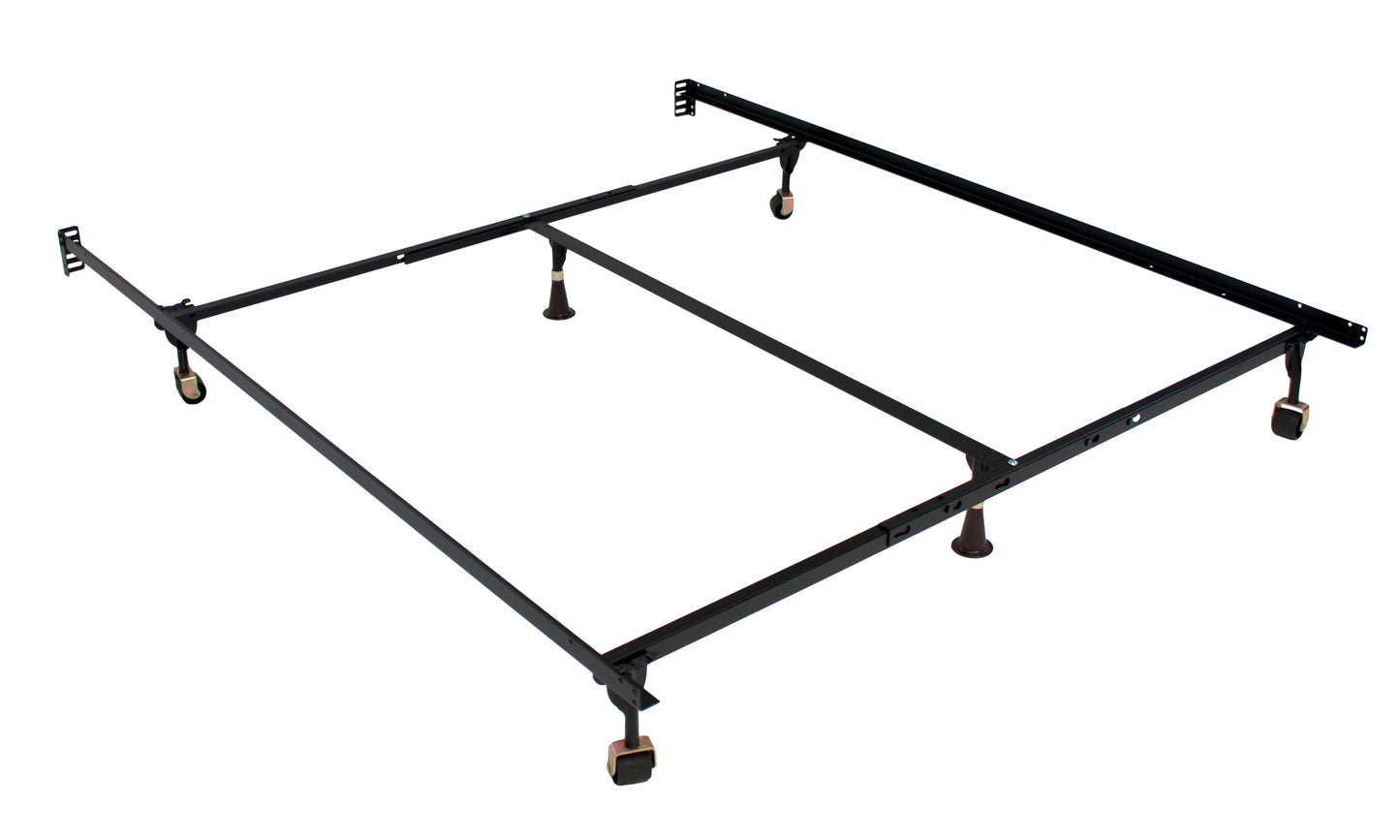 Atlas-Lock Keyhole Glides Bed Frame Queen/Cal-King/Eastern King with 6 Glides
