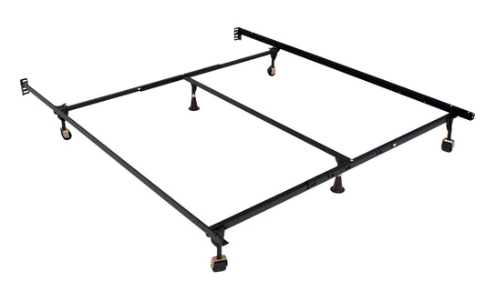 Atlas-Lock Keyhole Glides Bed Frame Queen/Cal-King/Eastern King with 6 Glides