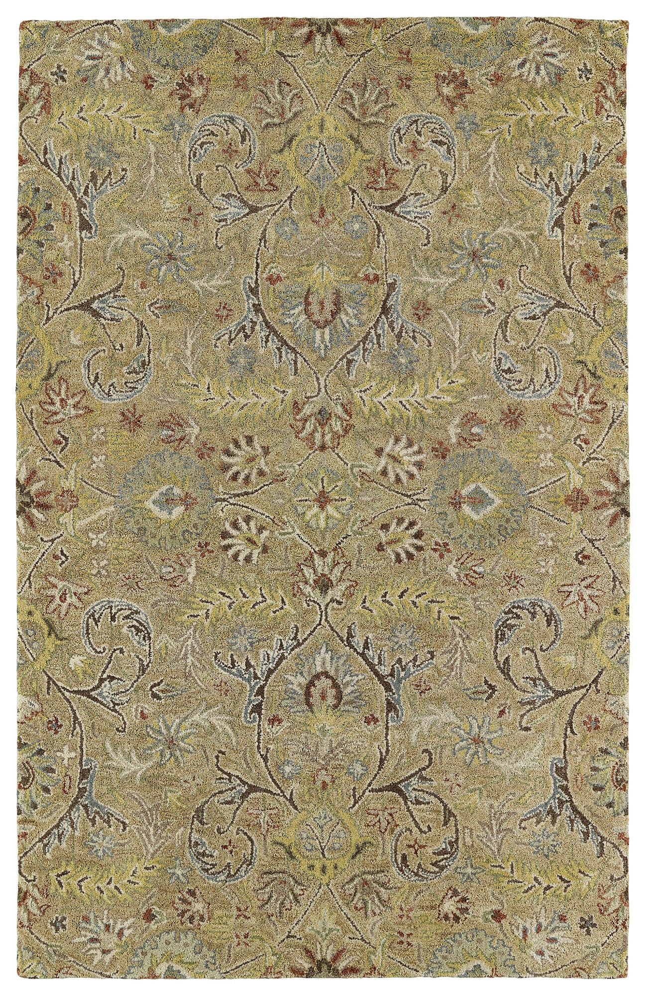 Kaleen Helena Collection Dark Gold Runner 2'6" x 8'
