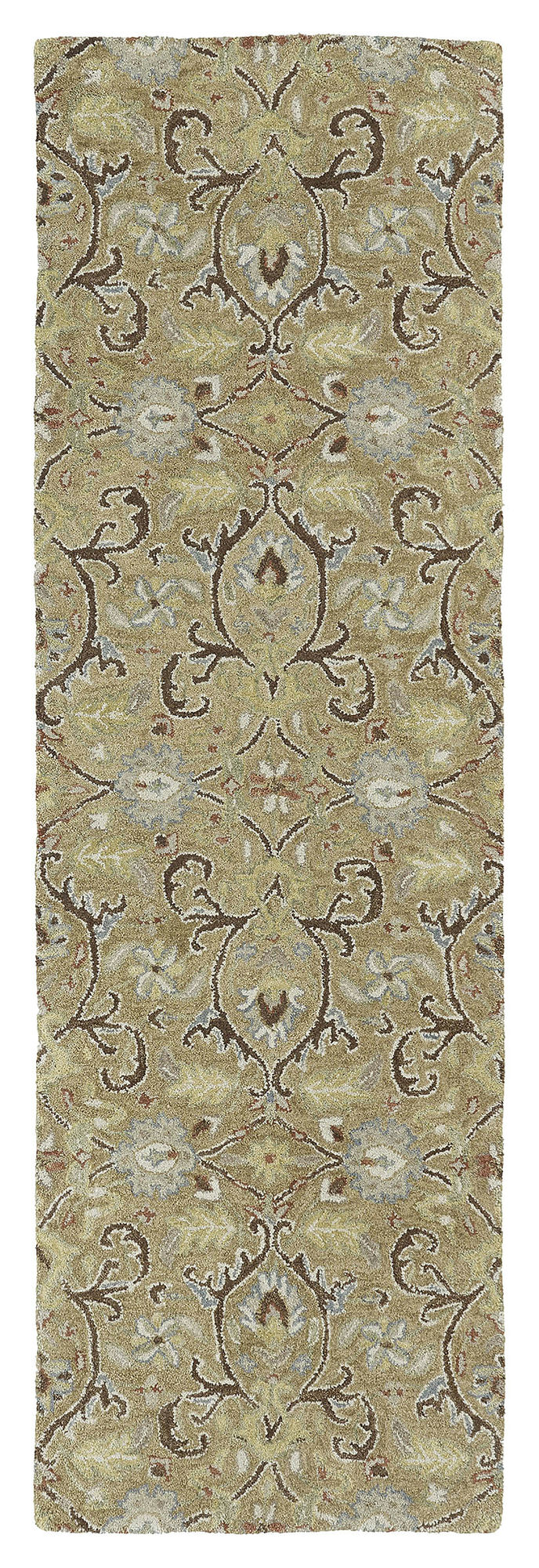Kaleen Helena Collection Dark Gold Runner 2'6" x 8'