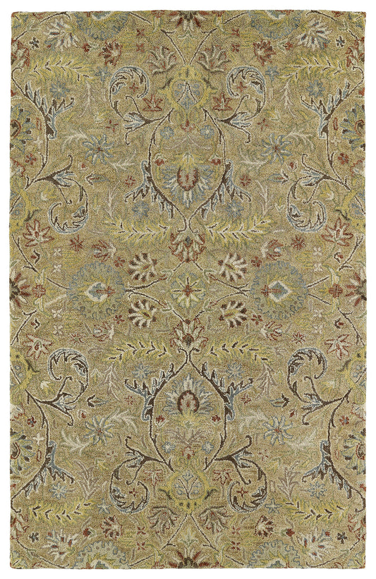 Kaleen Helena Collection Dark Gold Area Rug 4' x 6'