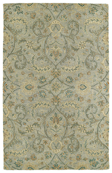 Kaleen Helena Collection Light Silver Runner 2'6" x 8'