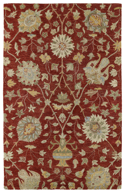 Kaleen Helena Collection Dark Red Area Rug 12' x 15'