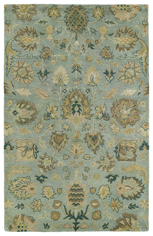 Kaleen Helena Collection Light Spa Area Rug 4' x 6'