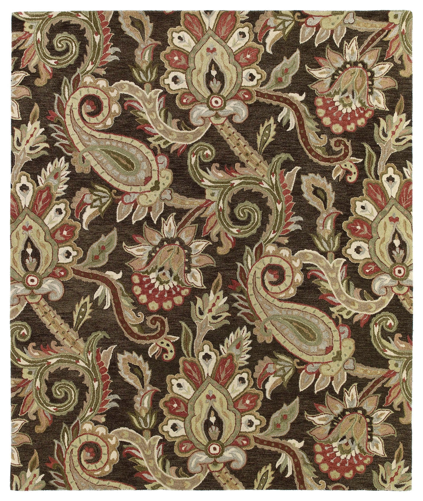 Kaleen Helena Collection Dark Chocolate Runner 2'6" x 8'