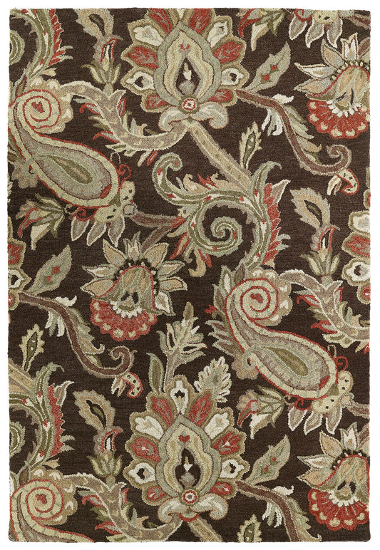 Kaleen Helena Collection Dark Chocolate Area Rug 4' x 6'