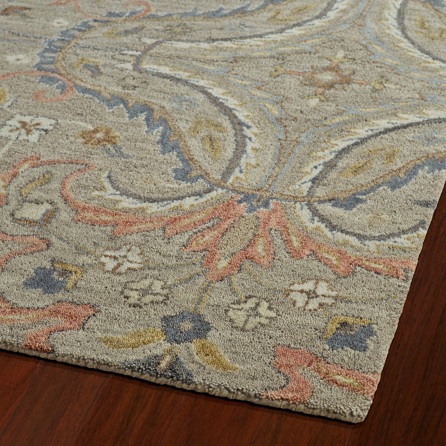 Kaleen Helena Collection Dark Taupe  Throw Rug 2' x 3'