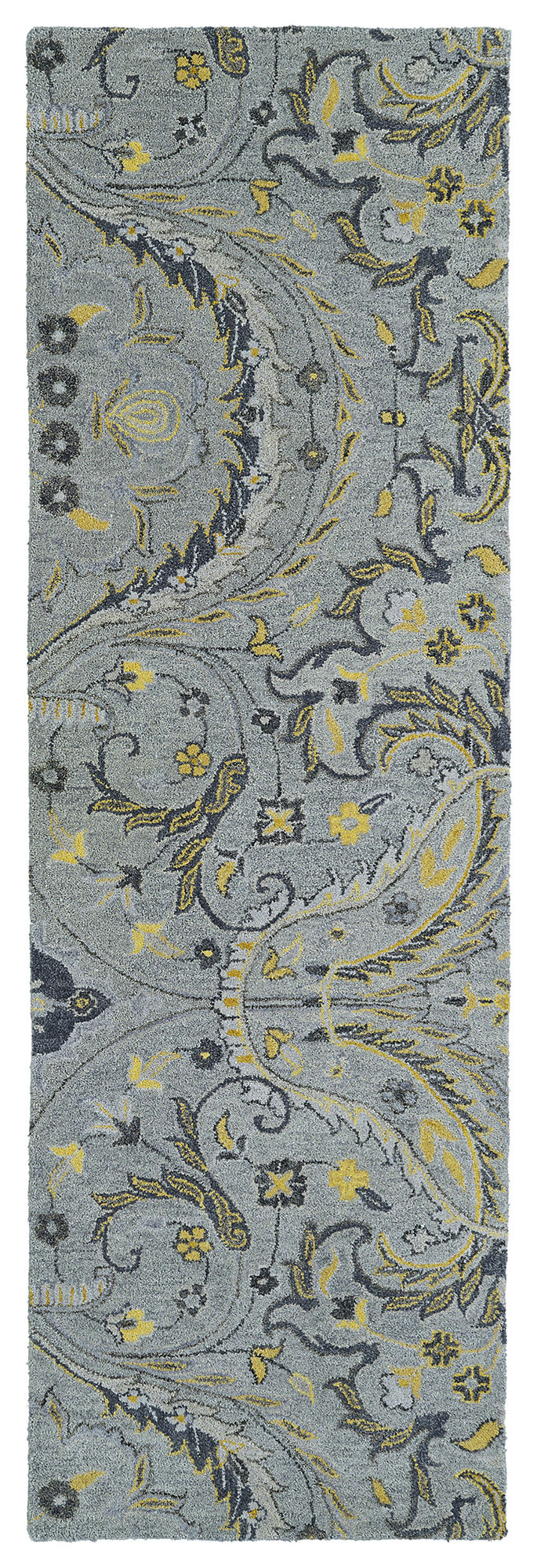 Kaleen Helena Collection Light Grey Runner 2'6" x 8'