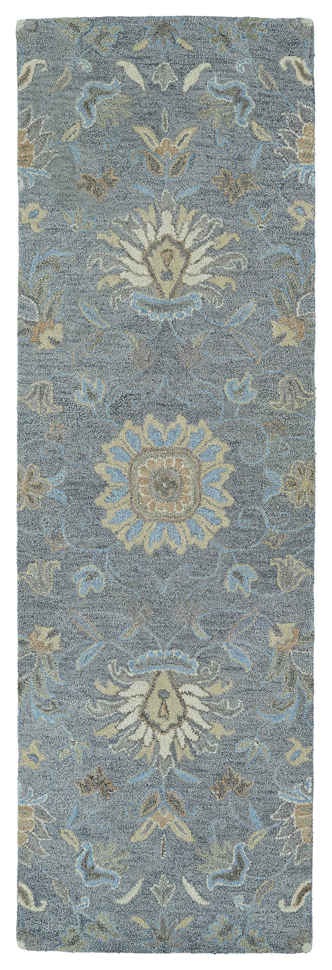Kaleen Helena Collection Light Graphite Throw Rug 2' x 3'
