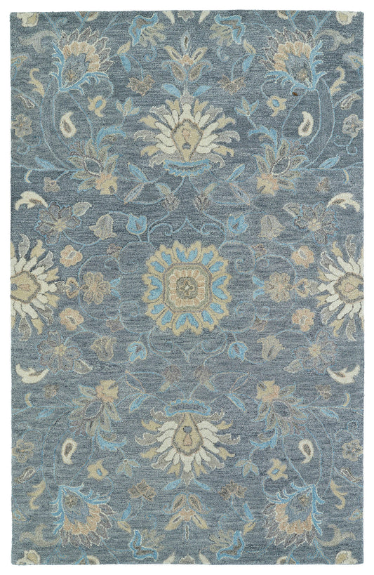 Kaleen Helena Collection Light Graphite Area Rug 5' x 7'9"