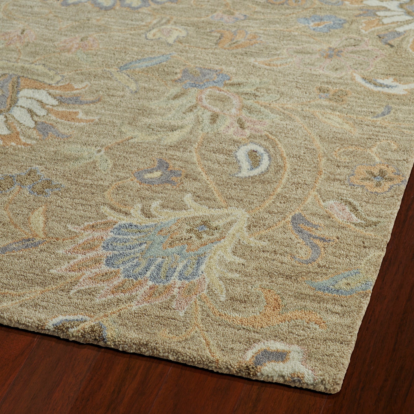 Kaleen Helena Collection Lt Brown MilkChocolate Throw Rug 2' x 3'