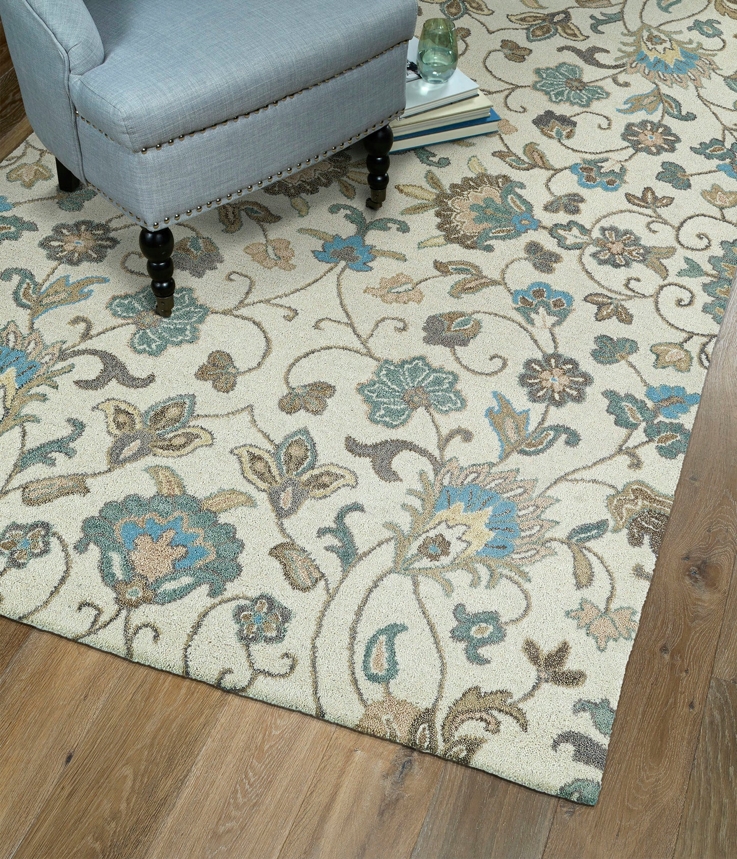 Kaleen Helena Collection Light Beige Runner 2'6" x 12'