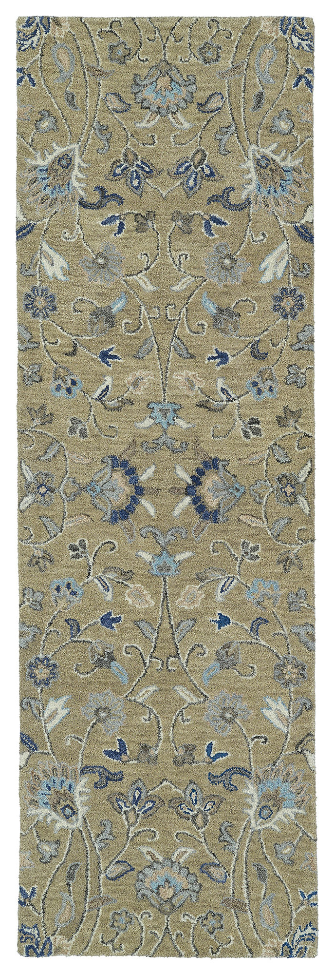 Kaleen Helena Collection Lt Brown Denim Runner 2'6" x 8'