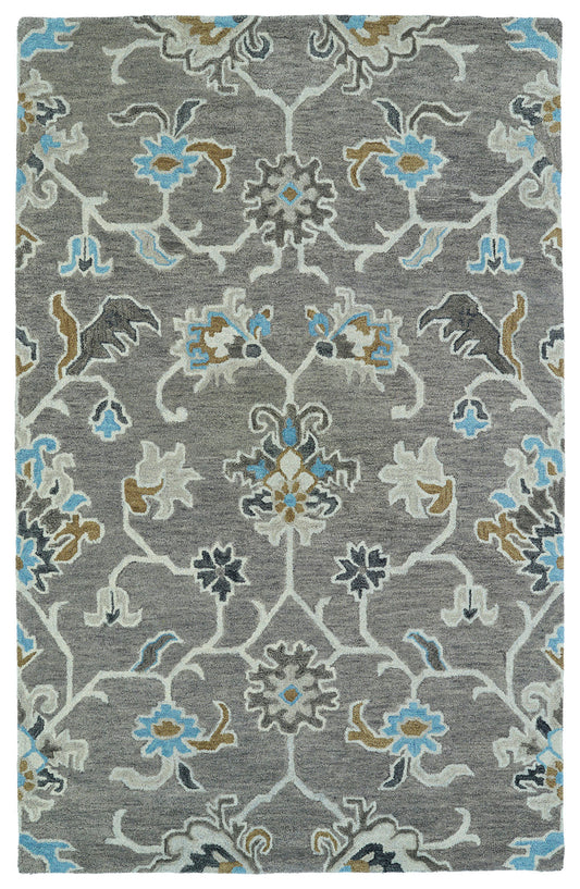 Kaleen Helena Collection Gray LtGray Area Rug 5' x 7'9"