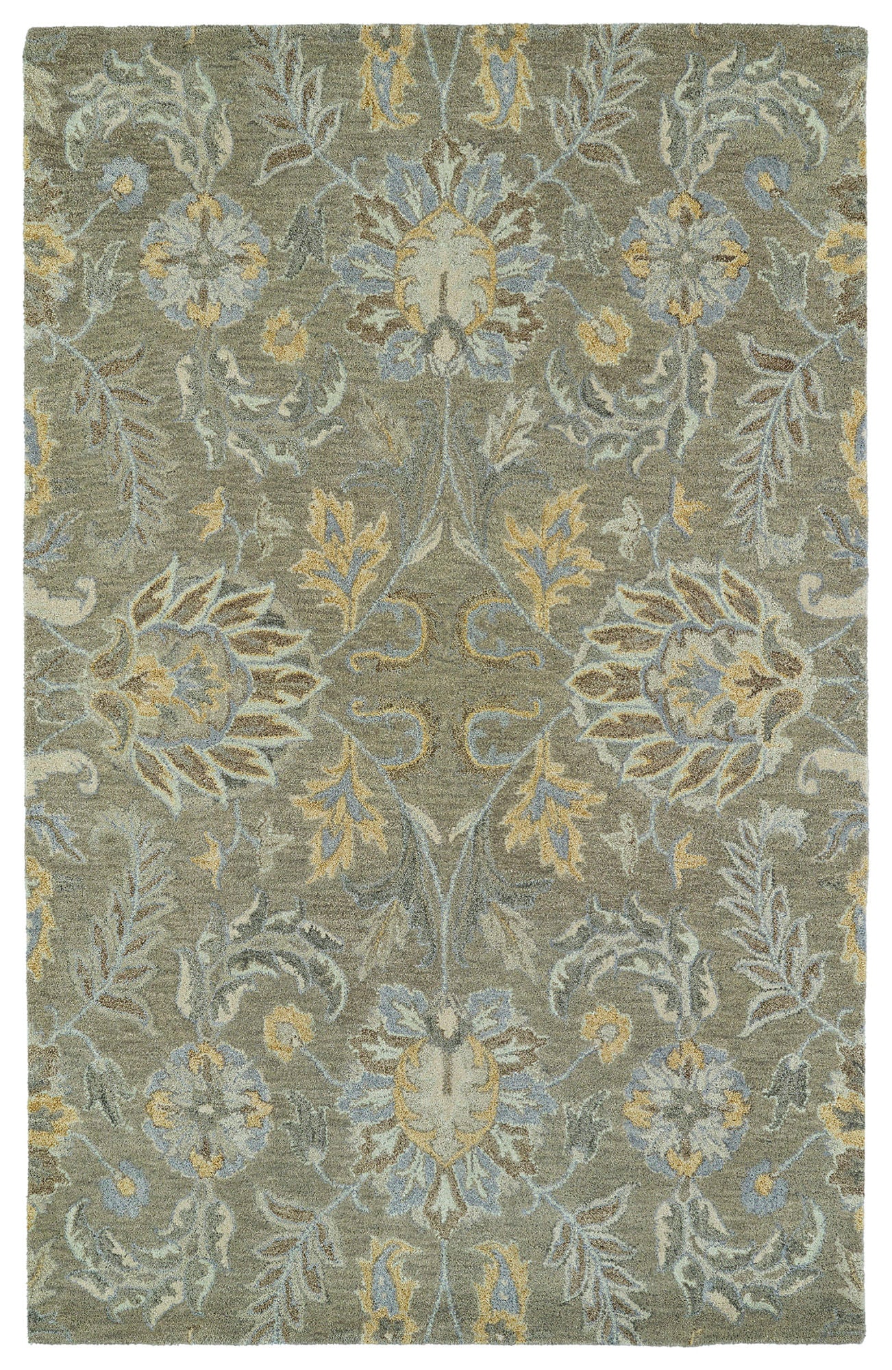 Kaleen Helena Collection Sage MilkChocolate Runner 2'6" x 8'