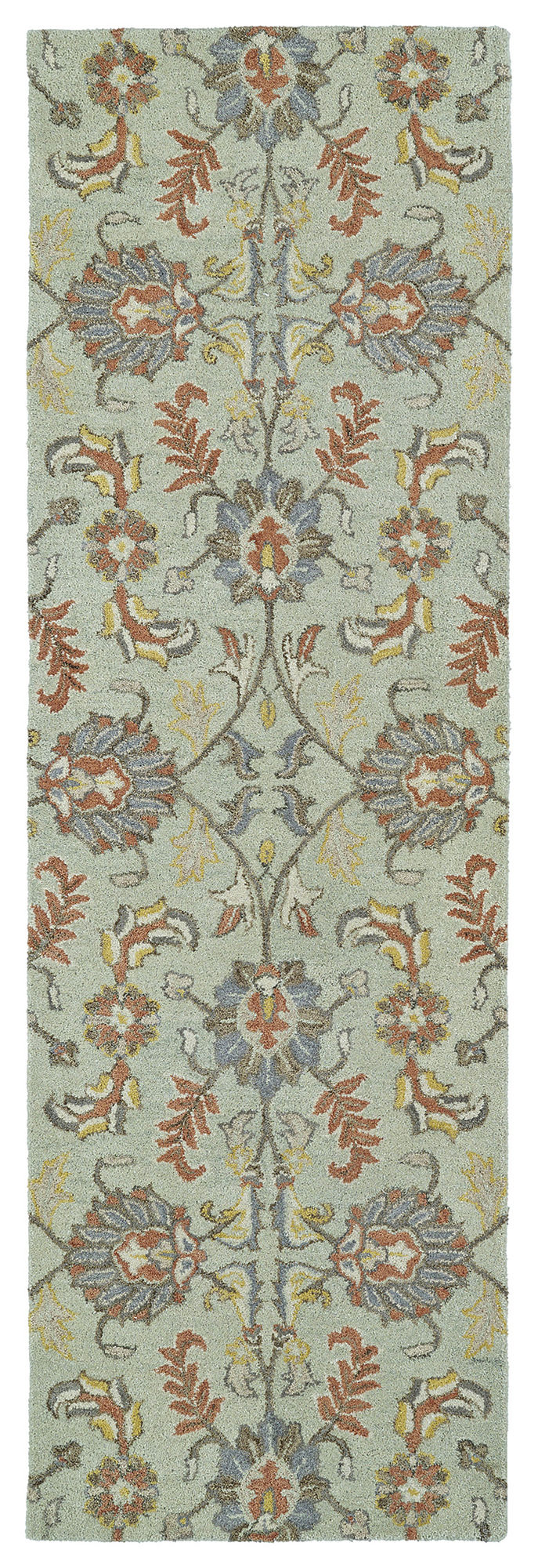 Kaleen Helena Collection Mint Beige Runner 2'6" x 8'