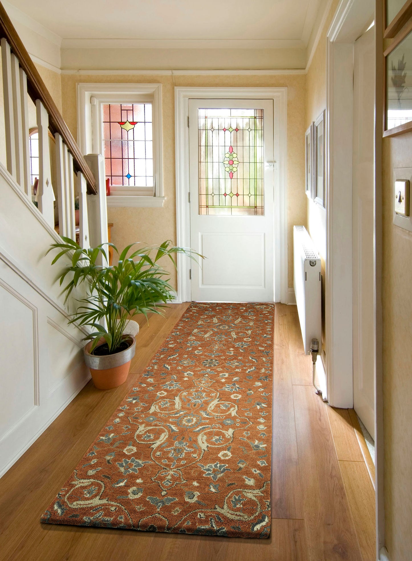 Kaleen Helena Collection Dark Paprika Throw Rug 2' x 3'