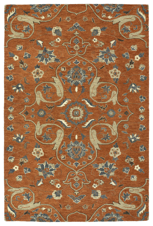Kaleen Helena Collection Dark Paprika Area Rug 8' x 10'
