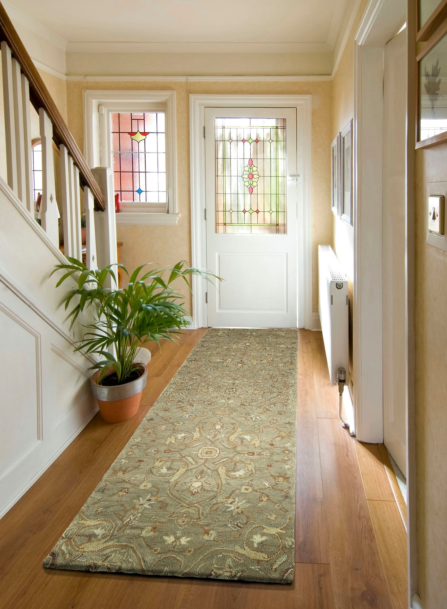 Kaleen Helena Collection Lt Brown Linen Area Rug 8' x 10'