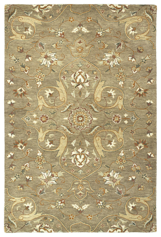 Kaleen Helena Collection Lt Brown Linen Area Rug 4' x 6'