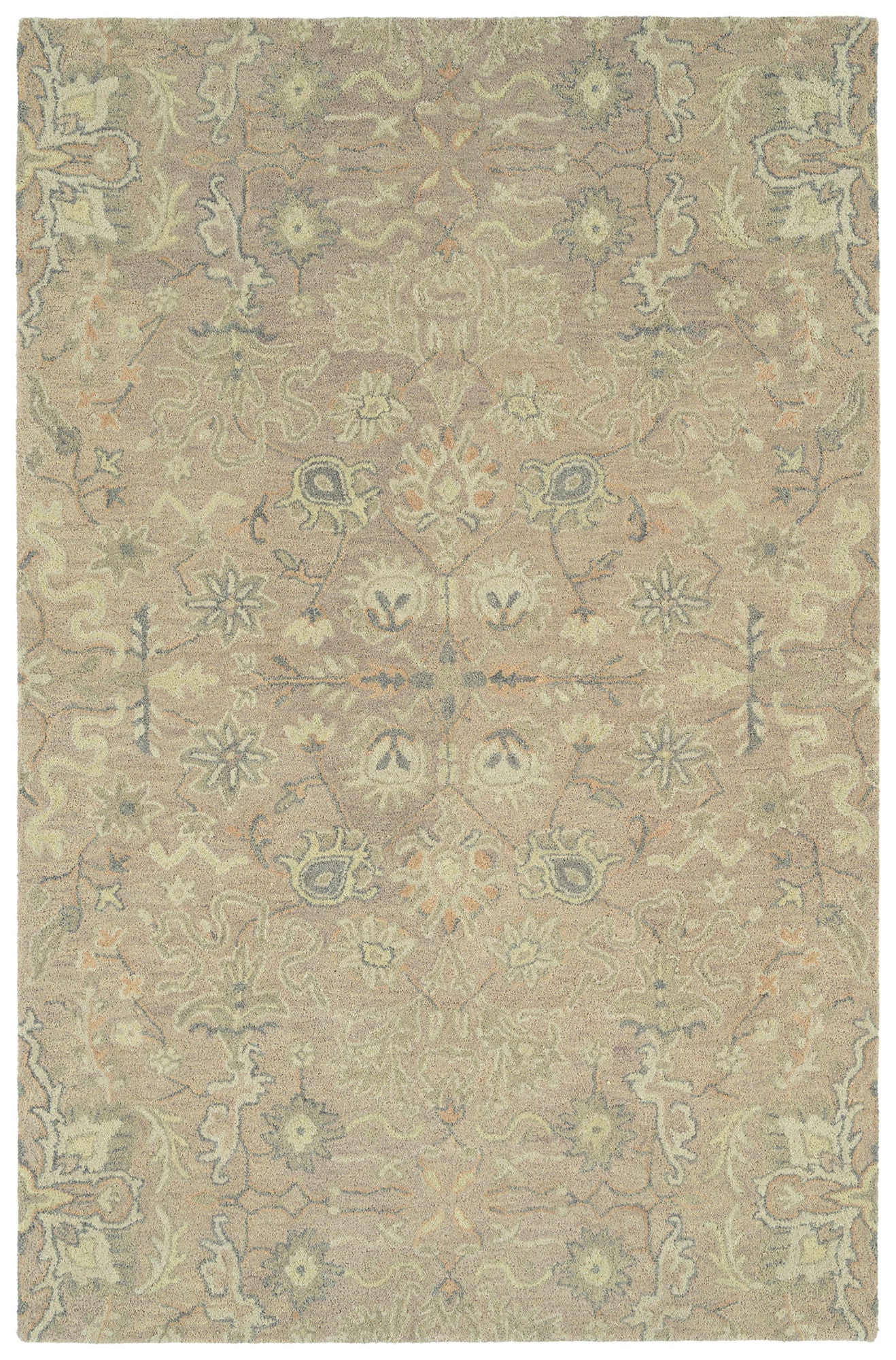 Kaleen Helena Collection Light Lilac Area Rug 4' x 6'