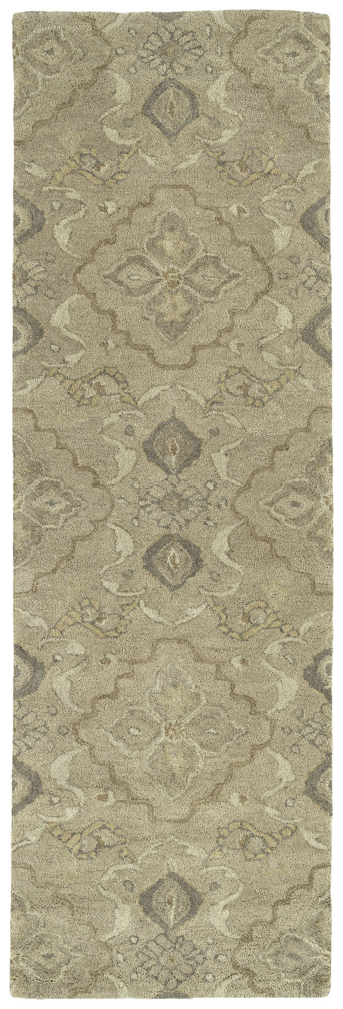 Kaleen Helena Collection Light Sand Runner 2'6" x 12'