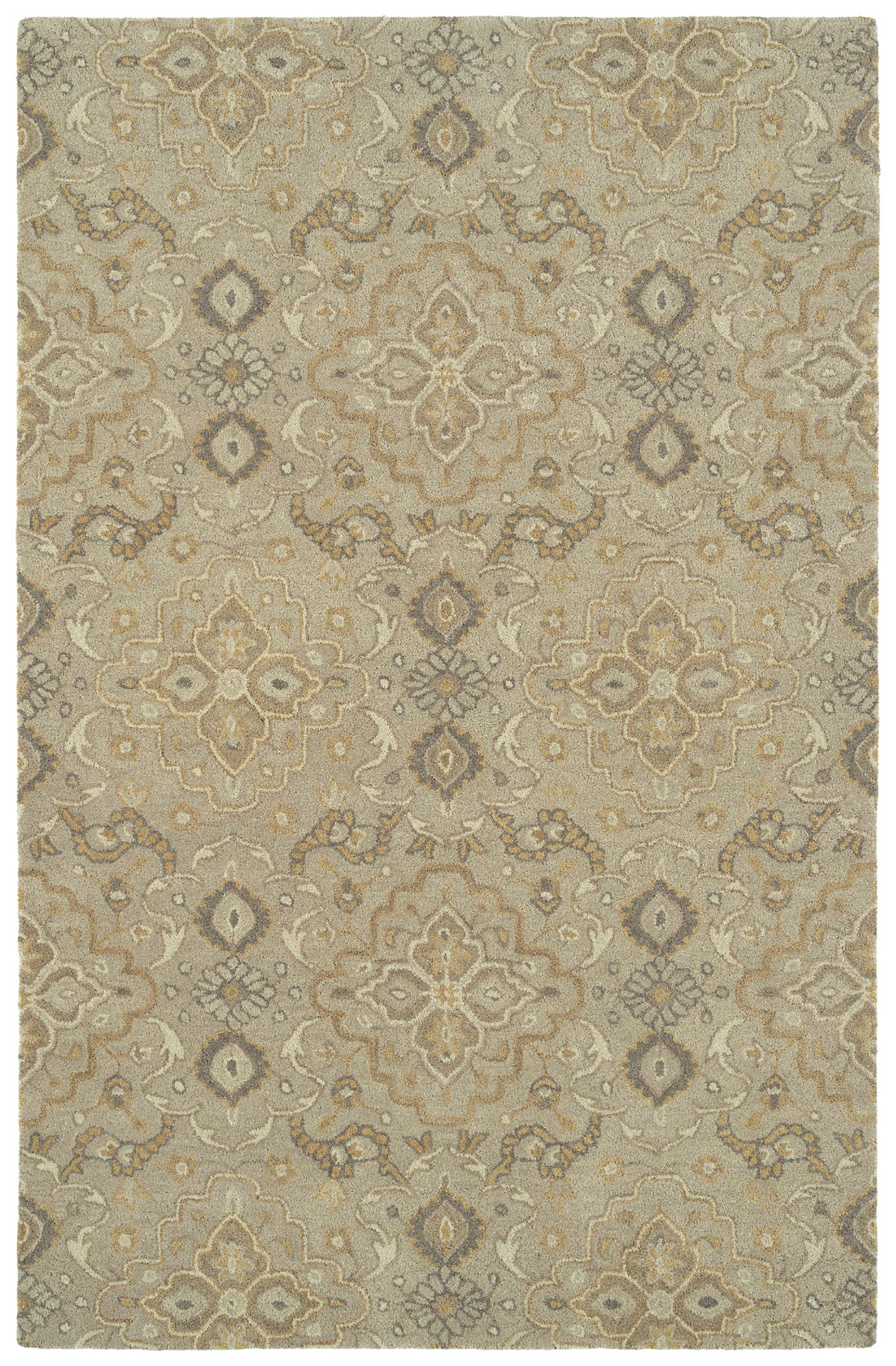 Kaleen Helena Collection Light Sand Runner 2'6" x 8'
