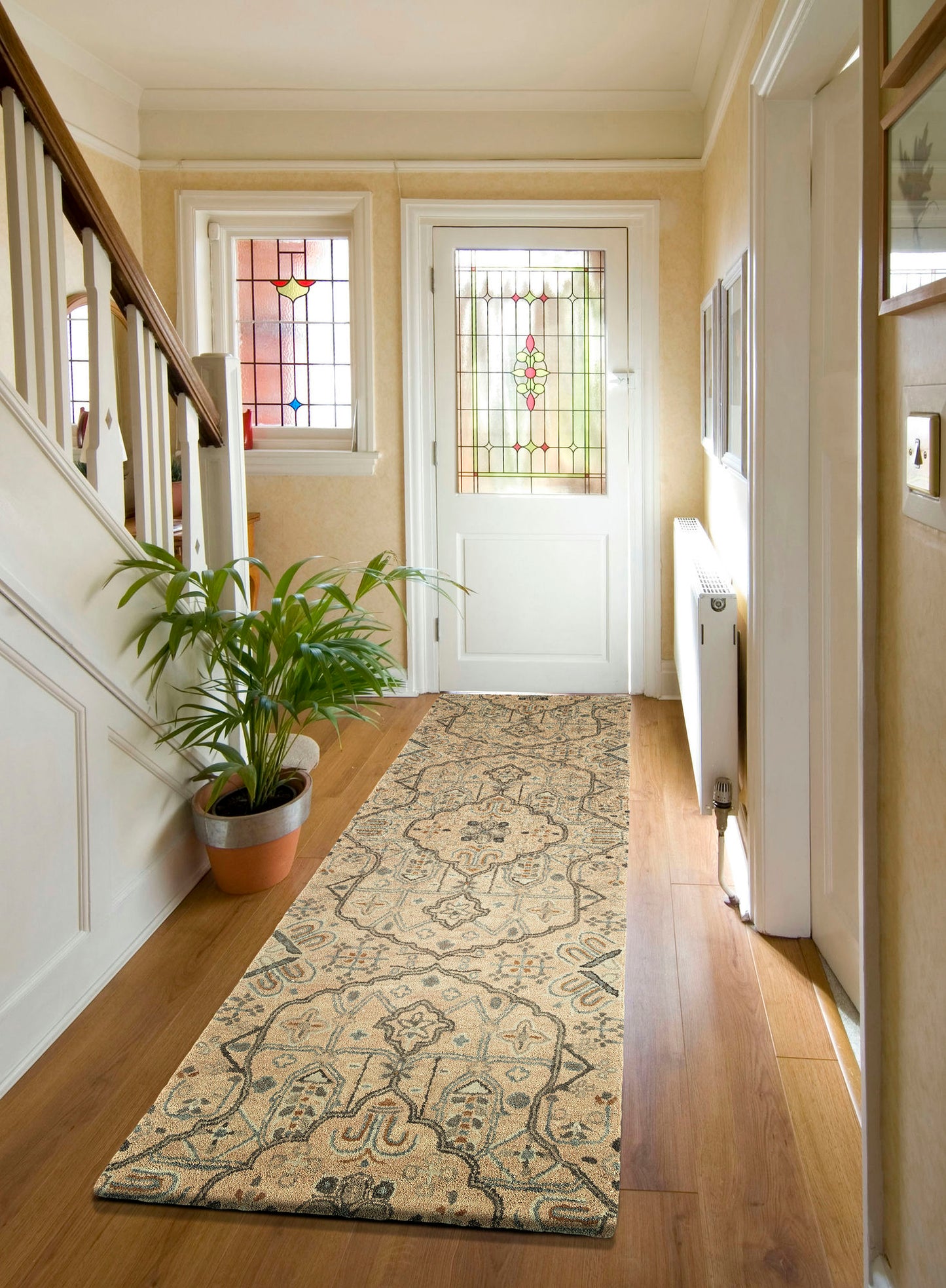 Kaleen Helena Collection Dark Salmon Runner 2'6" x 8'