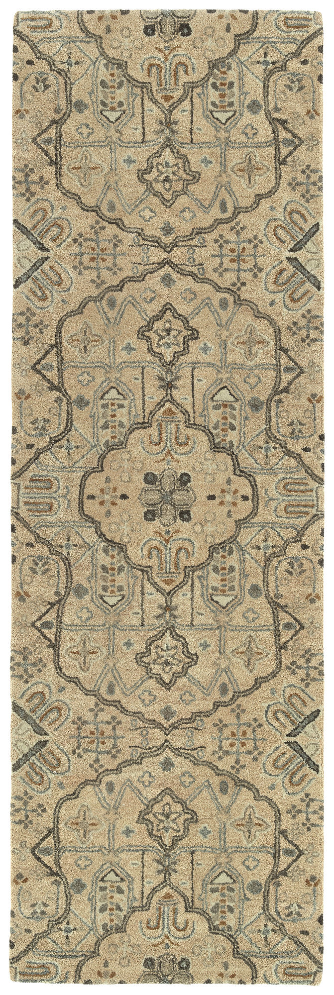 Kaleen Helena Collection Dark Salmon Throw Rug 2' x 3'