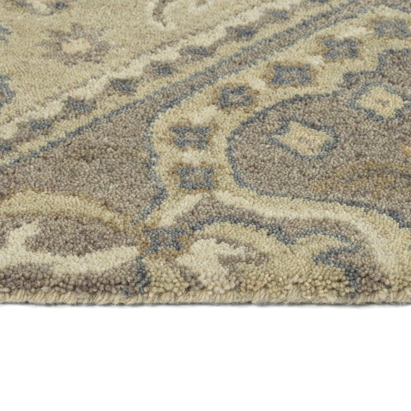 Kaleen Helena Collection Gray Taupe Runner 2'6" x 12'