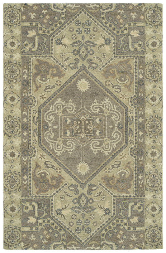 Kaleen Helena Collection Gray Taupe Area Rug 9' x 12'