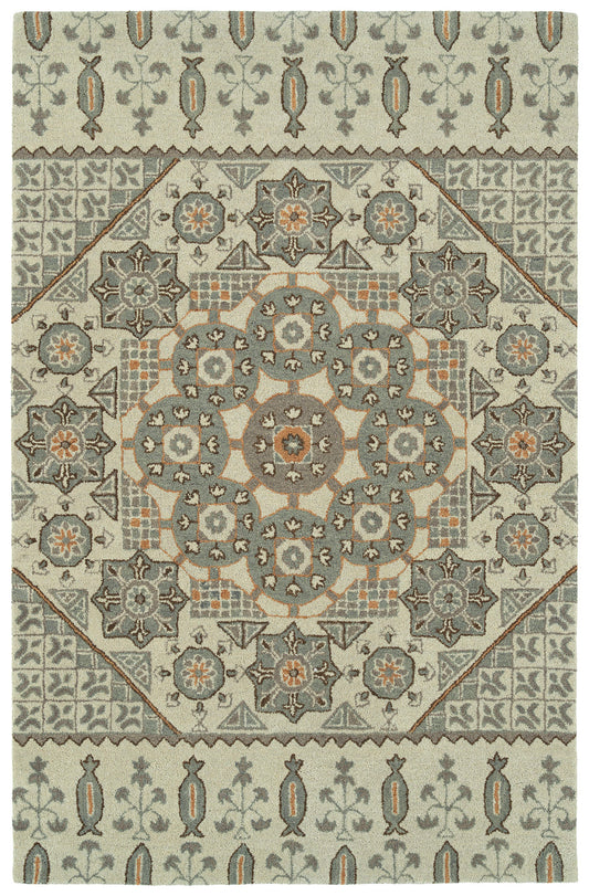 Kaleen Helena Collection Ivory Gray Area Rug 12' x 15'