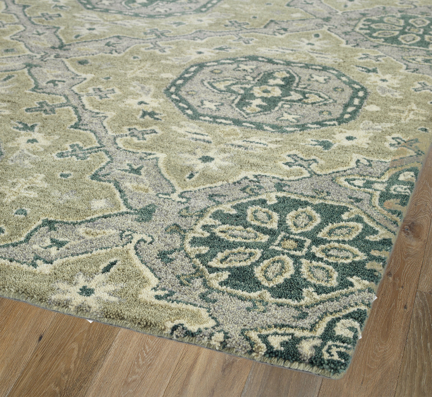 Kaleen Helena Collection Dark Fern Runner 2'6" x 8'