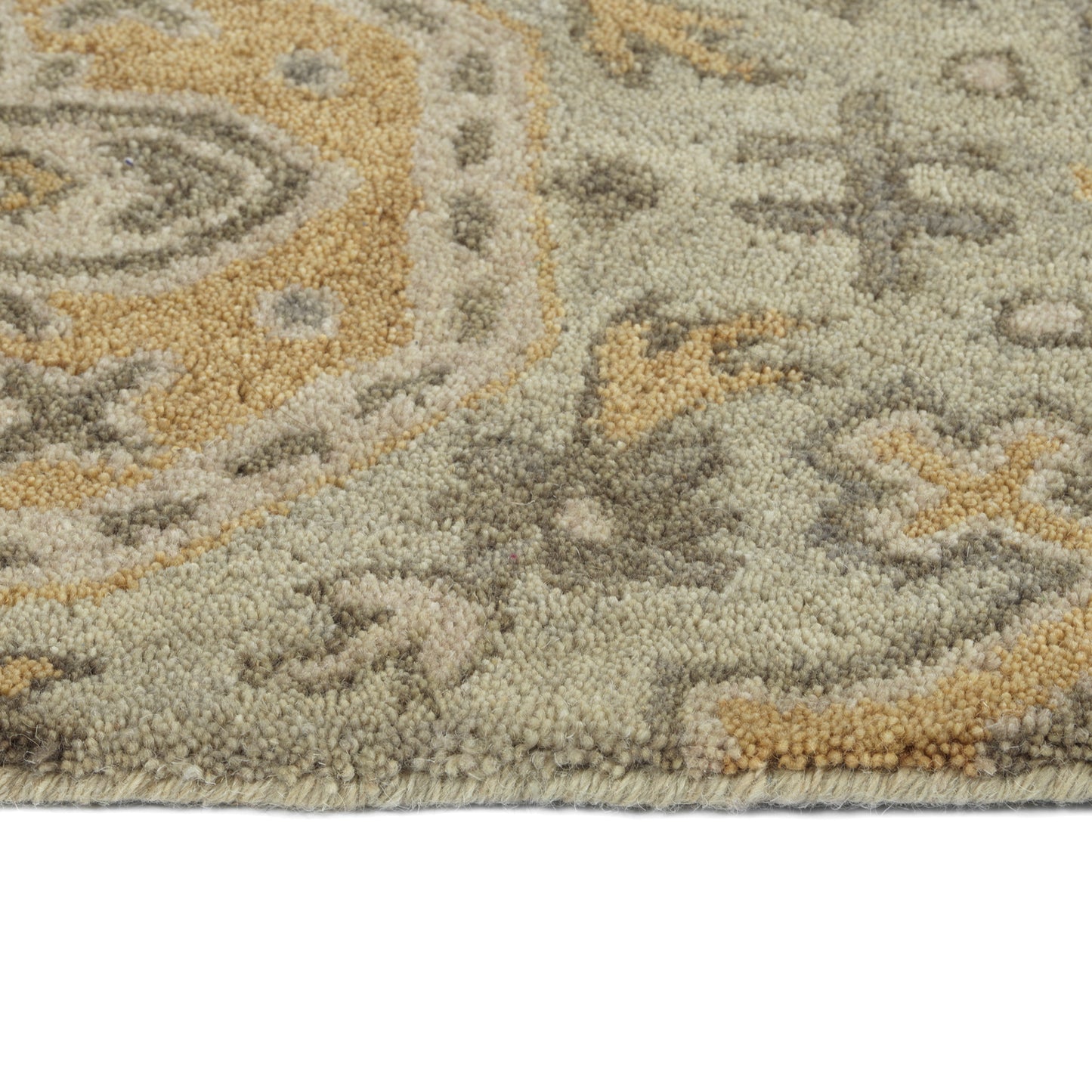 Kaleen Helena Collection Sage Brown Throw Rug 2' x 3'