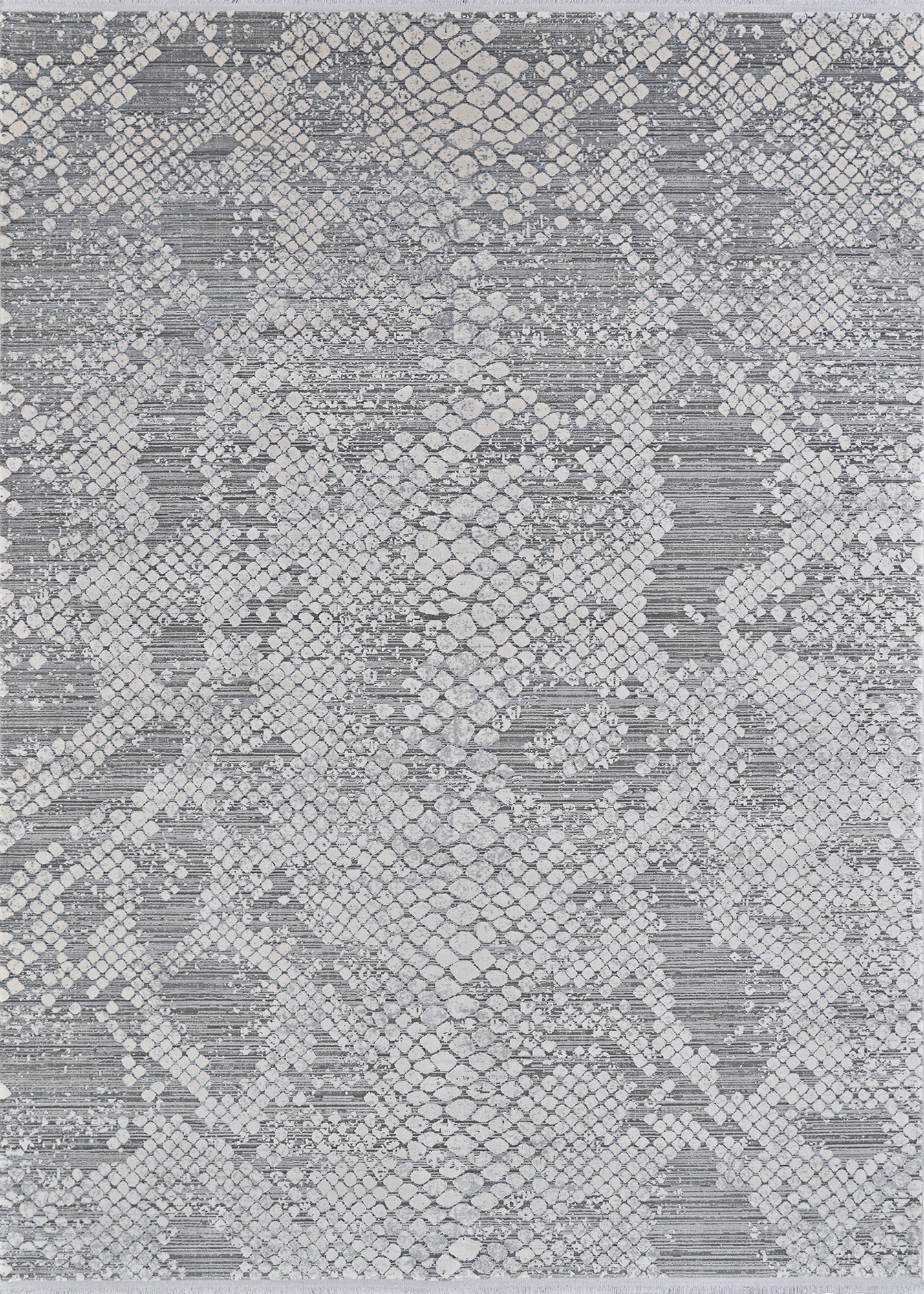 Couristan Siena Inverno Grey-Ivory Rug 6'6" x 9'6"