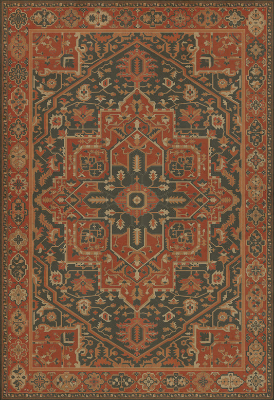 Persian Bazaar - Camelot - Mordred 96x140 Vintage Vinyl Floorcloth