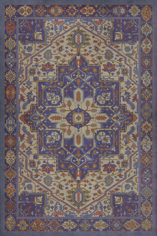 Persian Bazaar - Camelot - Morgana 20x30 Vintage Vinyl Floorcloth