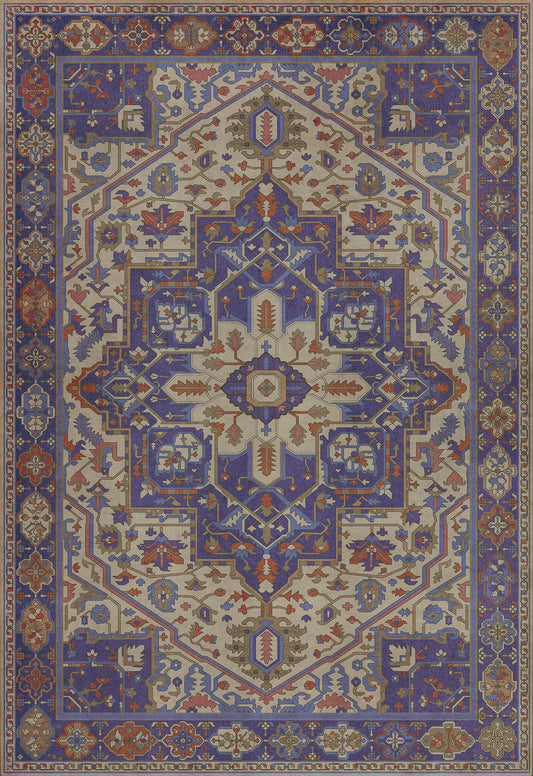 Persian Bazaar - Camelot - Morgana 70x102 Vintage Vinyl Floorcloth