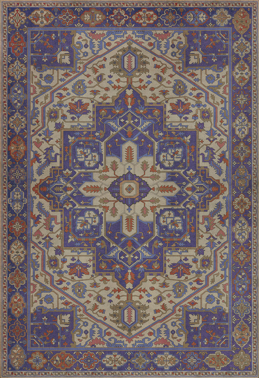 Persian Bazaar - Camelot - Morgana 96x140 Vintage Vinyl Floorcloth