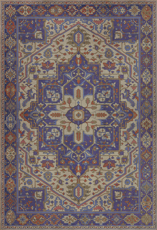 Persian Bazaar - Camelot - Morgana 120x175 Vintage Vinyl Floorcloth