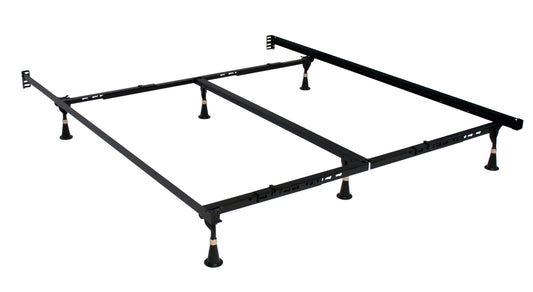 Low Profile Premium Lev-R-Lock Bed Frame Twin/Full/Queen/Cal/E. King w/ 6 Legs
