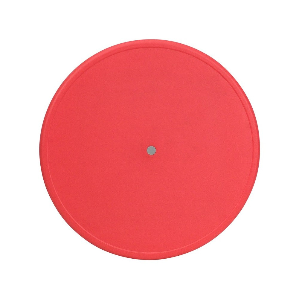 33'' Round Red Plastic Height Adjustable Activity Table