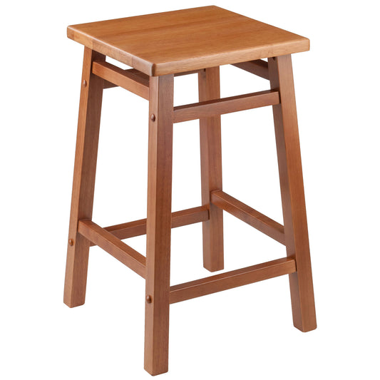 Carter Square Seat Counter Stool, Teak