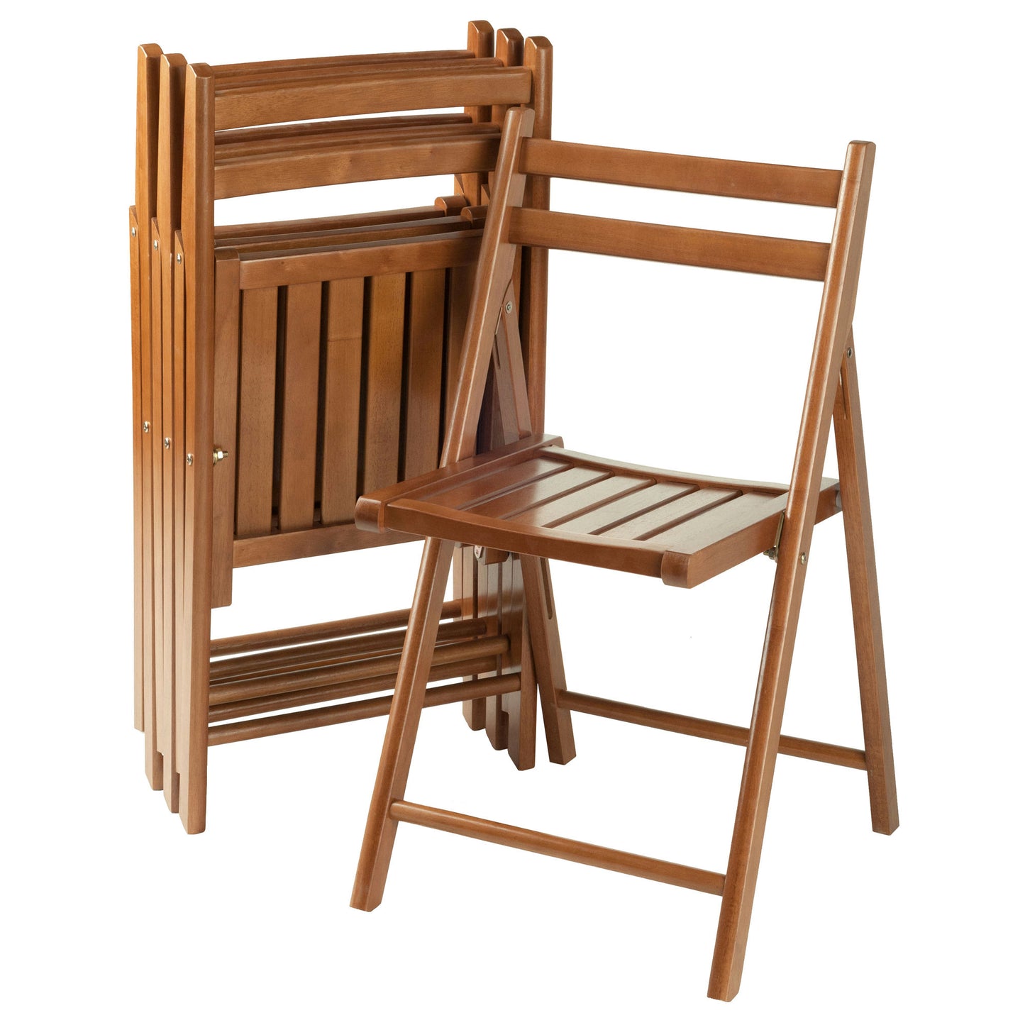 Robin 4-Pc Folding Chair Set, Teak