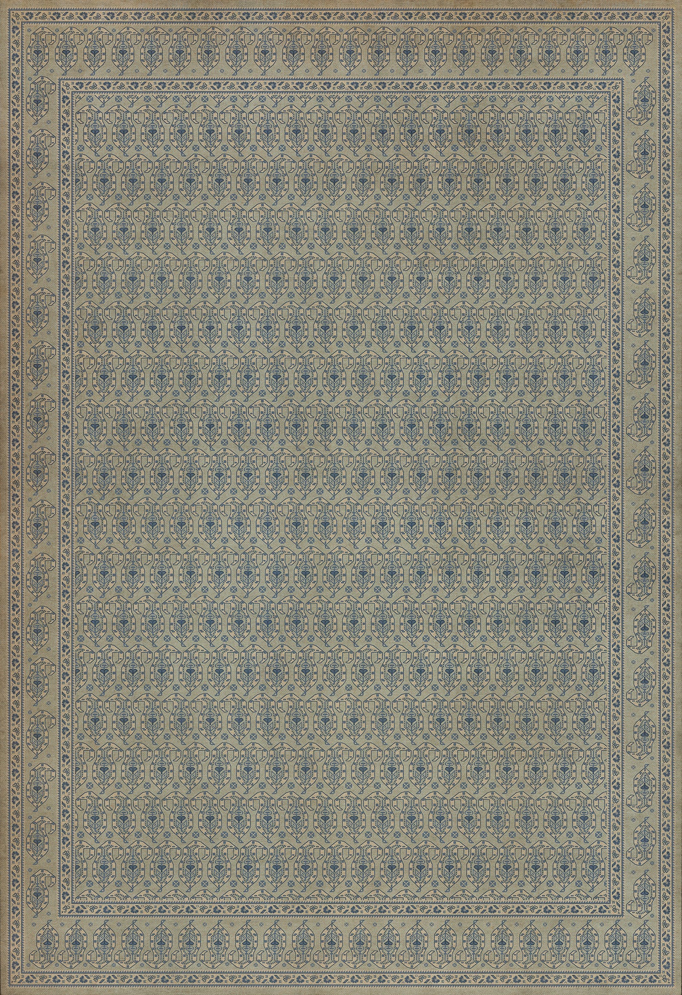 Persian Bazaar - Kintala - Albastru 96x140 Vintage Vinyl Floorcloth