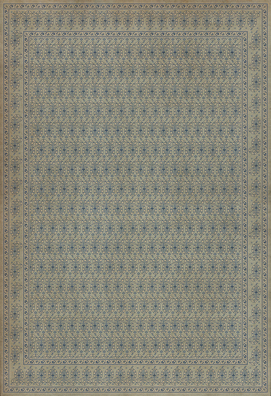 Persian Bazaar - Kintala - Albastru 96x140 Vintage Vinyl Floorcloth