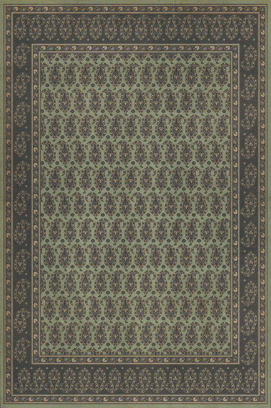 Persian Bazaar - Kintala - Dariav 72x108 Vintage Vinyl Floorcloth
