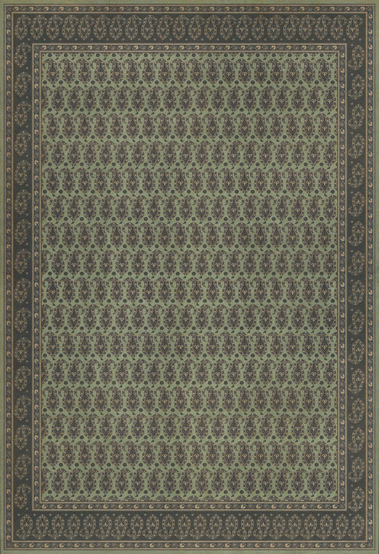 Persian Bazaar - Kintala - Dariav 96x140 Vintage Vinyl Floorcloth