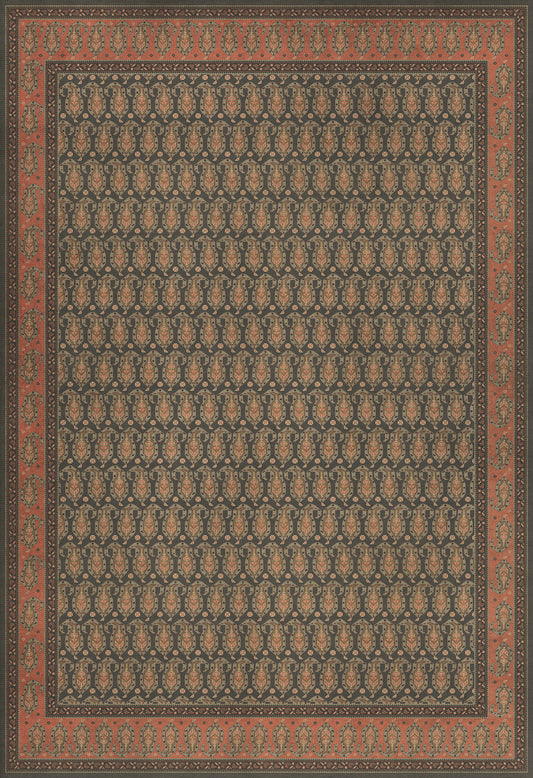Persian Bazaar - Kintala - Drabarni 96x140 Vintage Vinyl Floorcloth